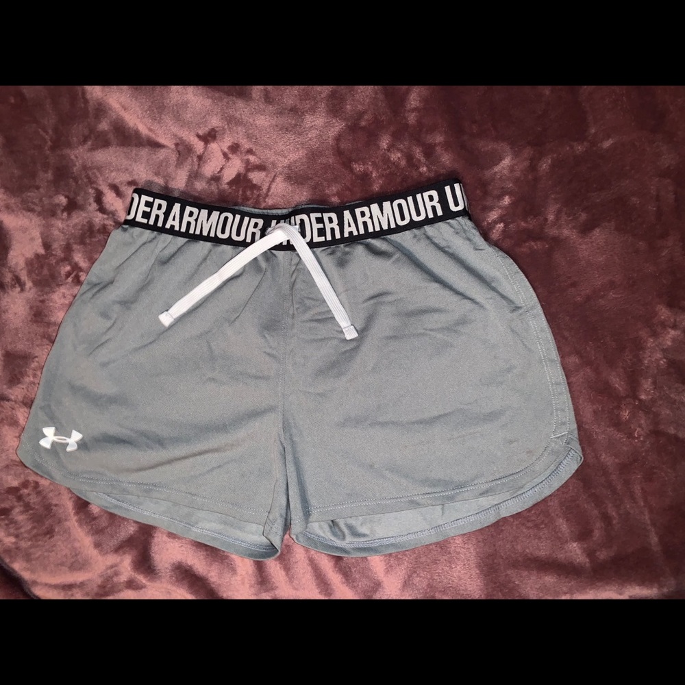 Under armour grey active shorts